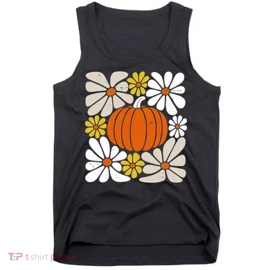 Fall Autumn Halloween Pumpkin Pattern Tank Top
