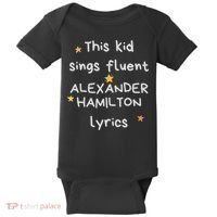 Funny Alexander Hamilton Hamilton Lyrics Hamiltrash Broadway Musical Baby Bodysuit thumb 0