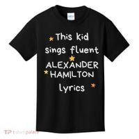 Funny Alexander Hamilton Hamilton Lyrics Hamiltrash Broadway Musical Kids T-Shirt thumb 0