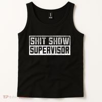 Funny Adult Humor Shit Show Supervisor Mom Tank Top thumb 2
