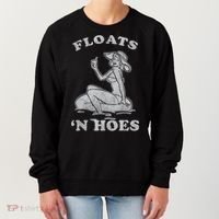 Floats And Hoes Funny Float Trip Tubing River Float Women's Sweatshirt thumb 0