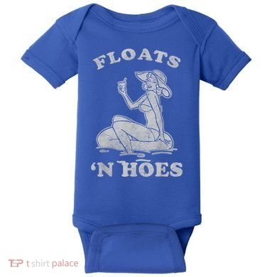 Floats And Hoes Funny Float Trip Tubing River Float Baby Bodysuit