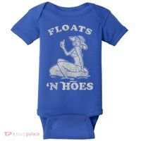 Floats And Hoes Funny Float Trip Tubing River Float Baby Bodysuit thumb 0
