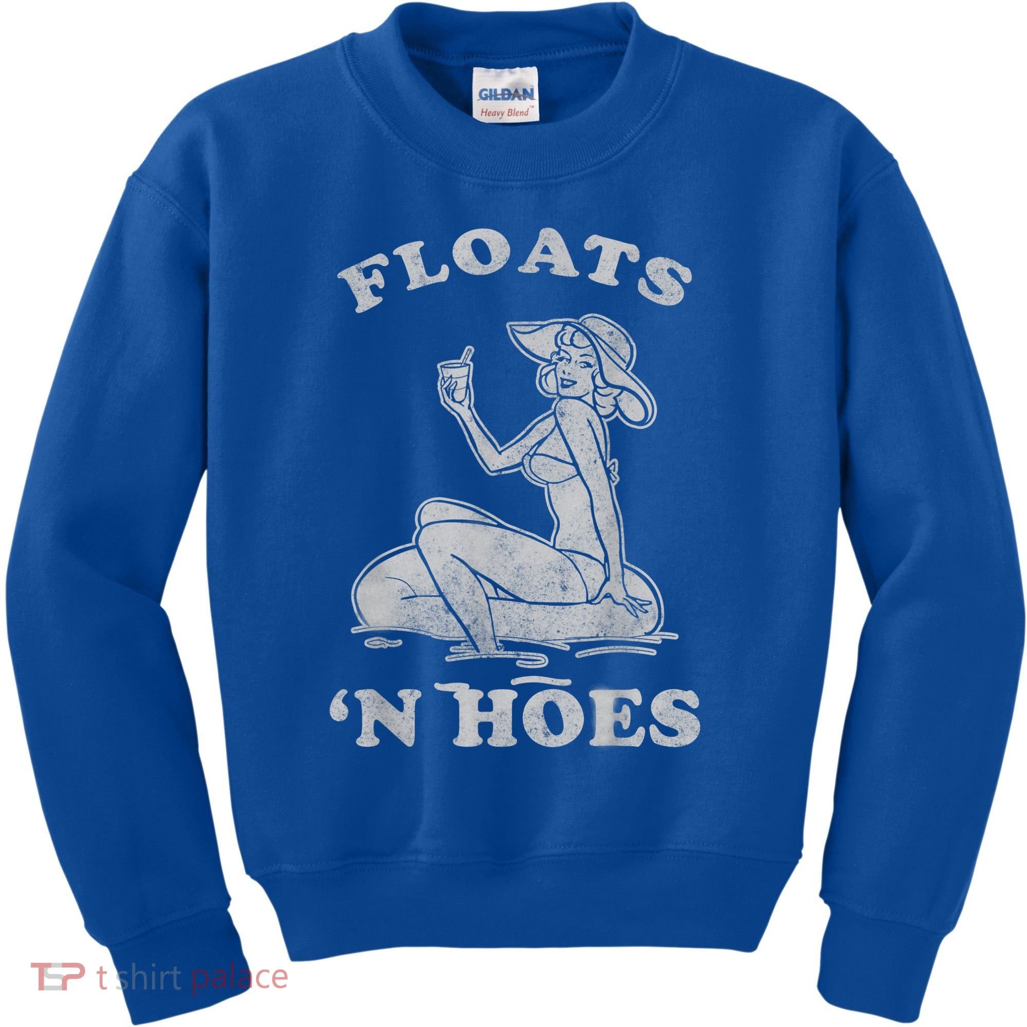 Floats And Hoes Funny Float Trip Tubing River Float Kids Sweatshirt