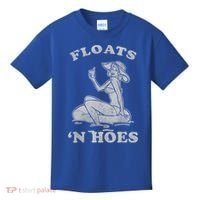 Floats And Hoes Funny Float Trip Tubing River Float Kids T-Shirt thumb 0