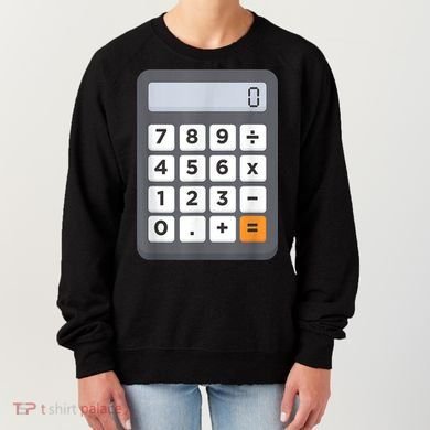 Funny Accountant Halloween Costume Outfit Math Calculator Women's Sweatshirt