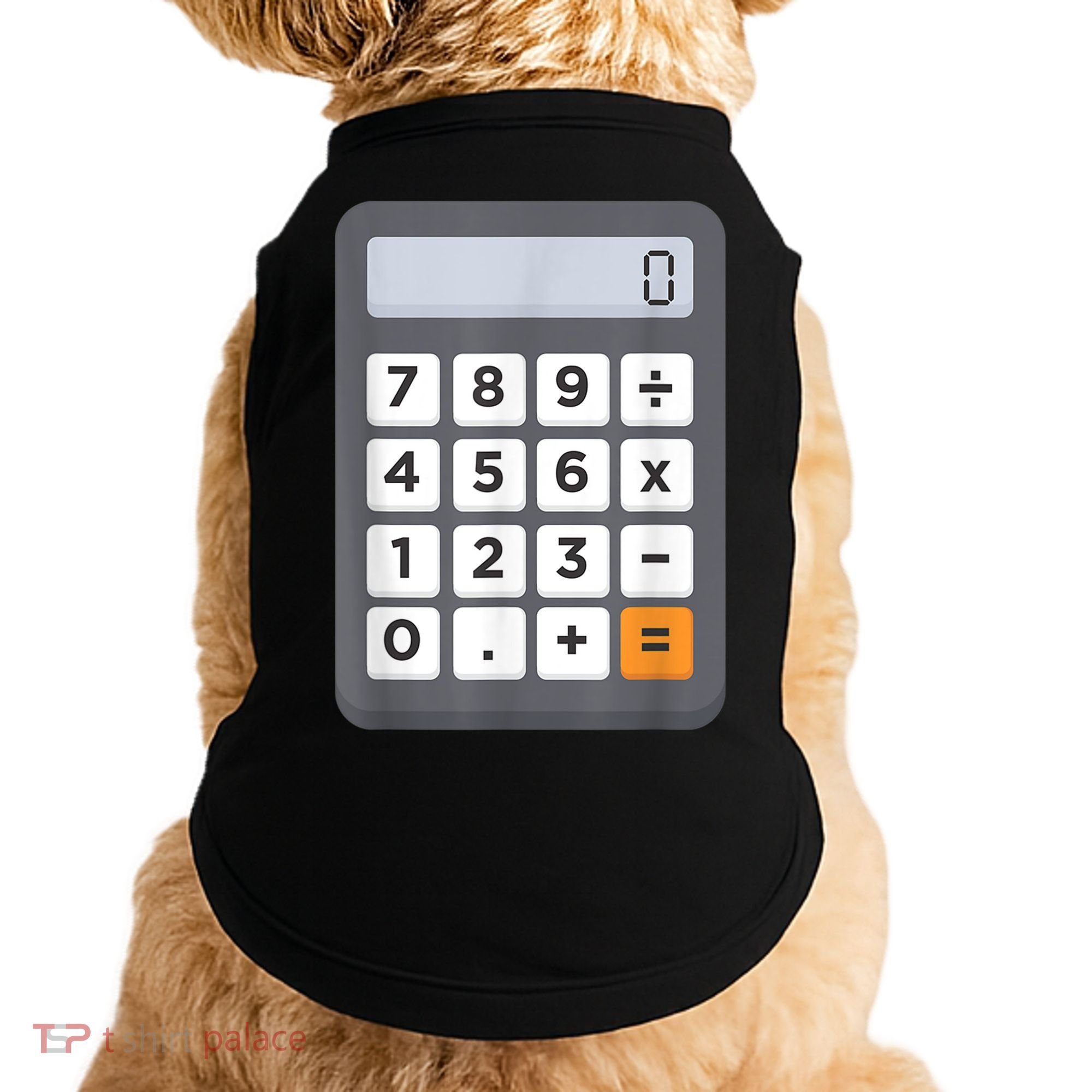 Funny Accountant Halloween Costume Outfit Math Calculator Doggie Tank