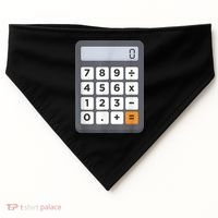 Funny Accountant Halloween Costume Outfit Math Calculator USA-Made Doggie Bandana thumb 0