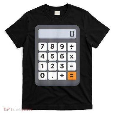 Funny Accountant Halloween Costume Outfit Math Calculator T-Shirt