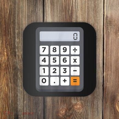 Funny Accountant Halloween Costume Outfit Math Calculator Coaster