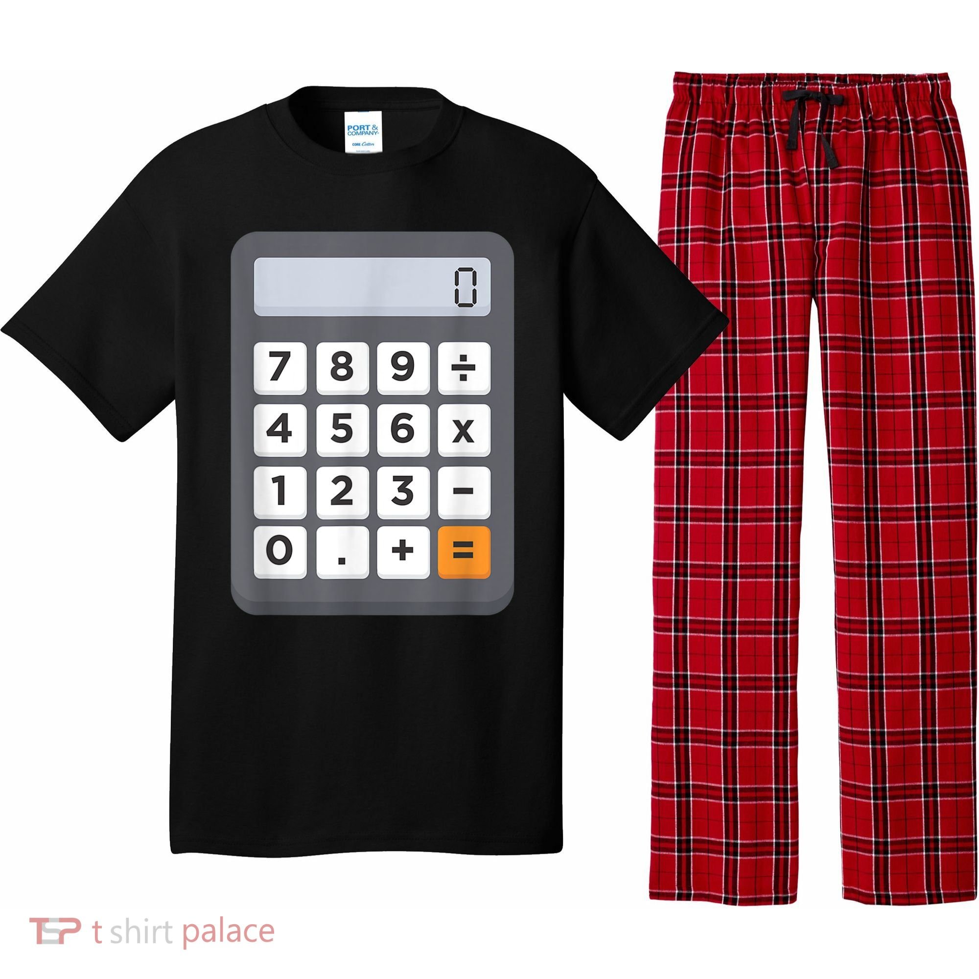 Funny Accountant Halloween Costume Outfit Math Calculator Pajama Set