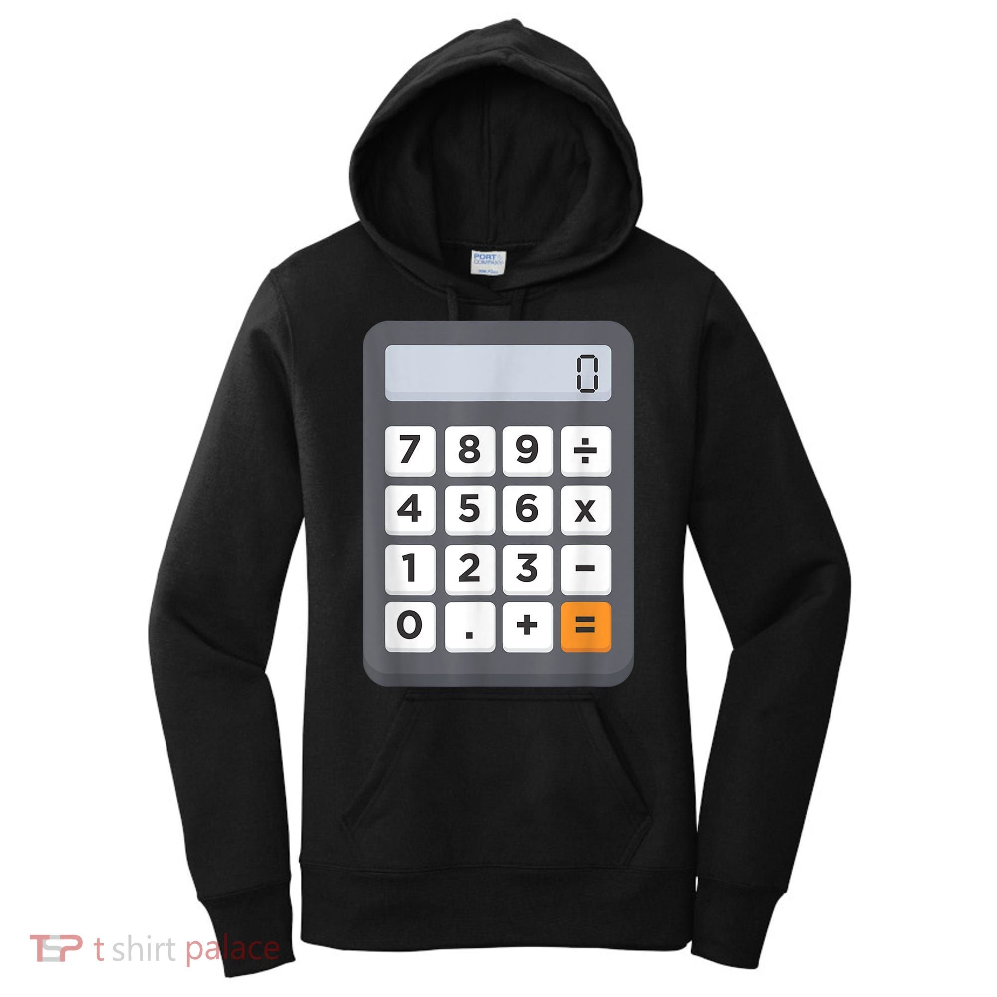 Funny Accountant Halloween Costume Outfit Math Calculator Women's Hoodie