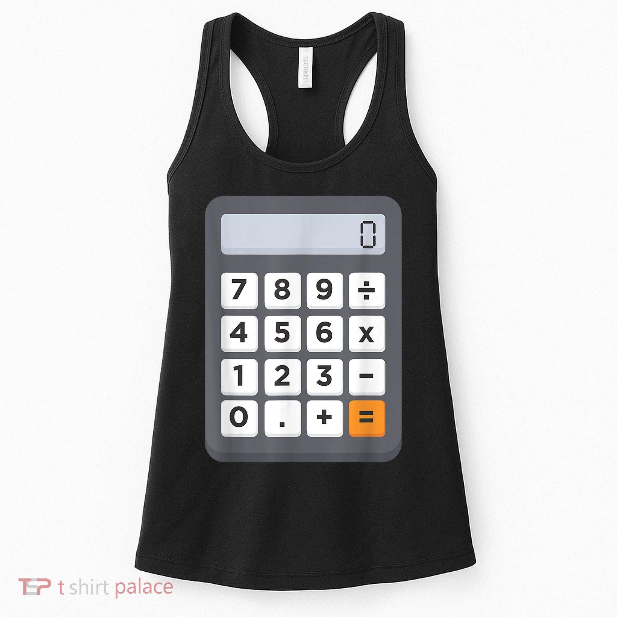 Funny Accountant Halloween Costume Outfit Math Calculator Women's Tank Top
