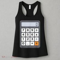 Funny Accountant Halloween Costume Outfit Math Calculator Women's Tank Top thumb 3