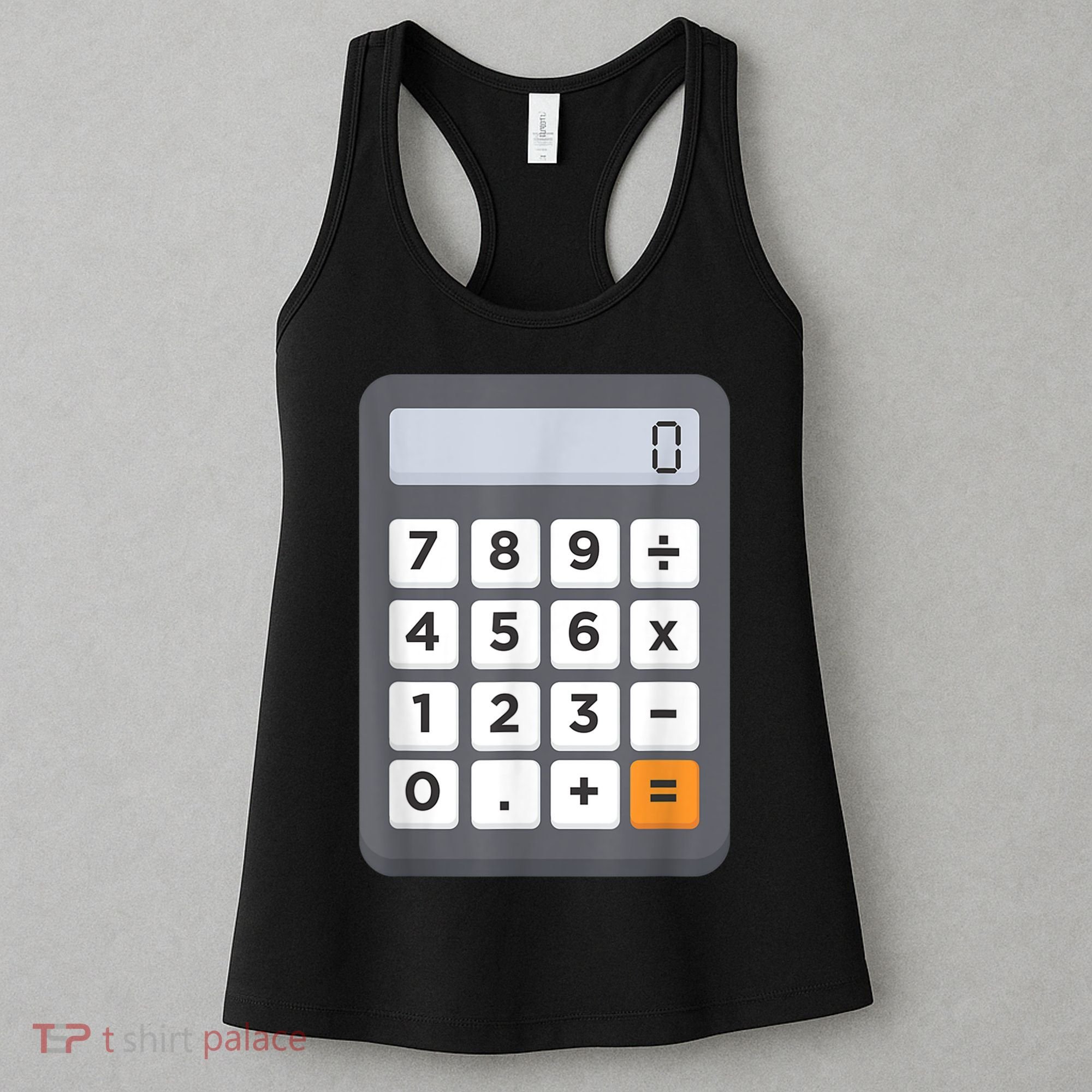 Funny Accountant Halloween Costume Outfit Math Calculator Women's Tank Top