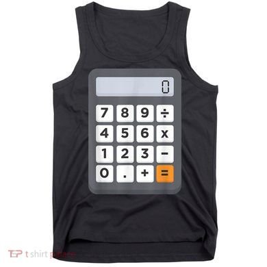 Funny Accountant Halloween Costume Outfit Math Calculator Tank Top