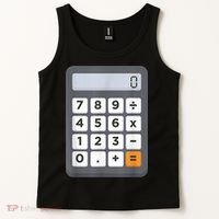 Funny Accountant Halloween Costume Outfit Math Calculator Tank Top thumb 2
