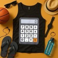 Funny Accountant Halloween Costume Outfit Math Calculator Tank Top thumb 4