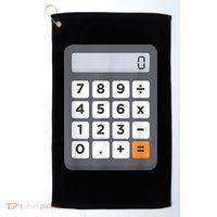 Funny Accountant Halloween Costume Outfit Math Calculator Golf Towel thumb 0