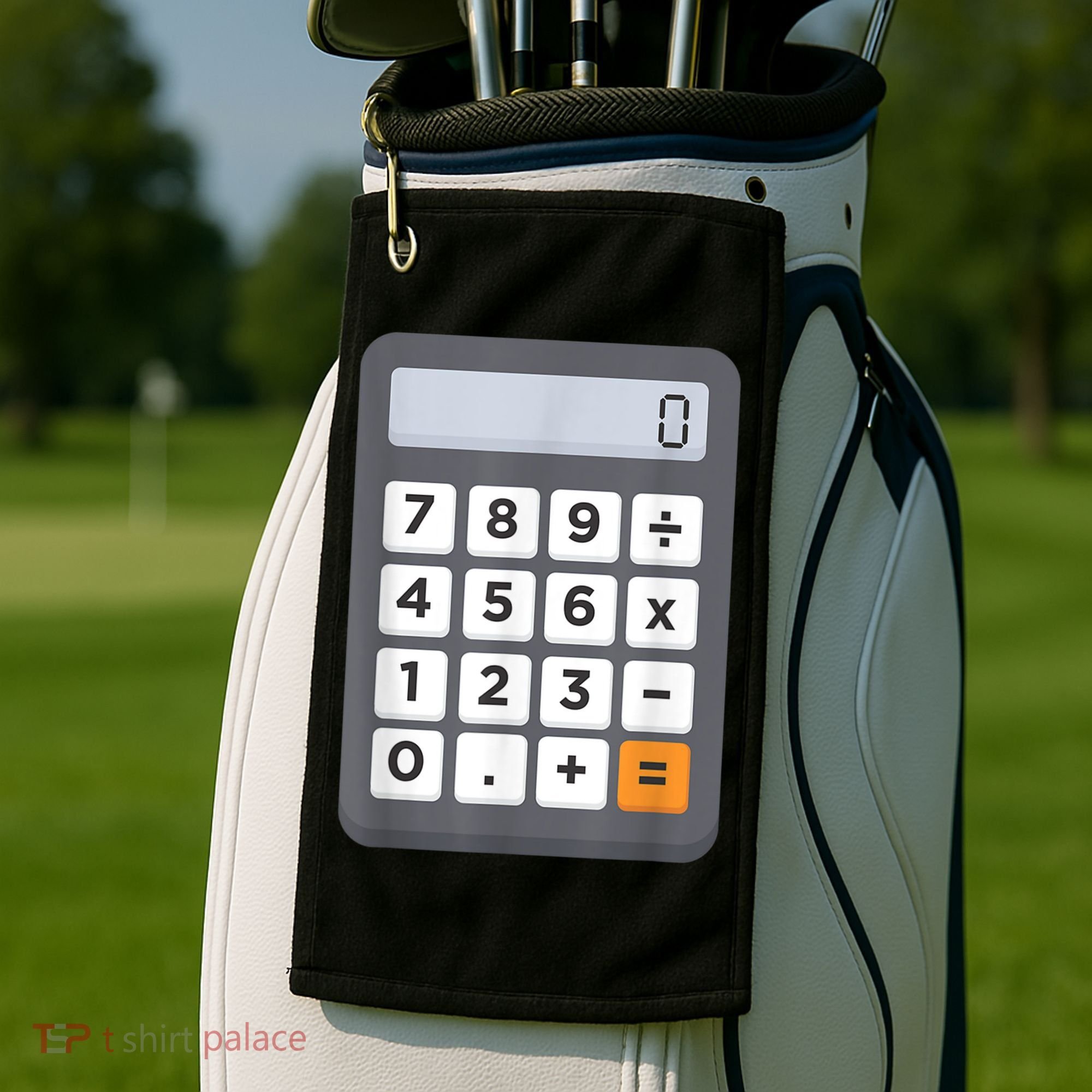 Funny Accountant Halloween Costume Outfit Math Calculator Golf Towel