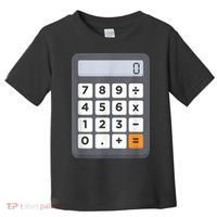 Funny Accountant Halloween Costume Outfit Math Calculator Toddler T-Shirt thumb 0