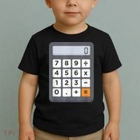 Funny Accountant Halloween Costume Outfit Math Calculator Toddler T-Shirt thumb 2