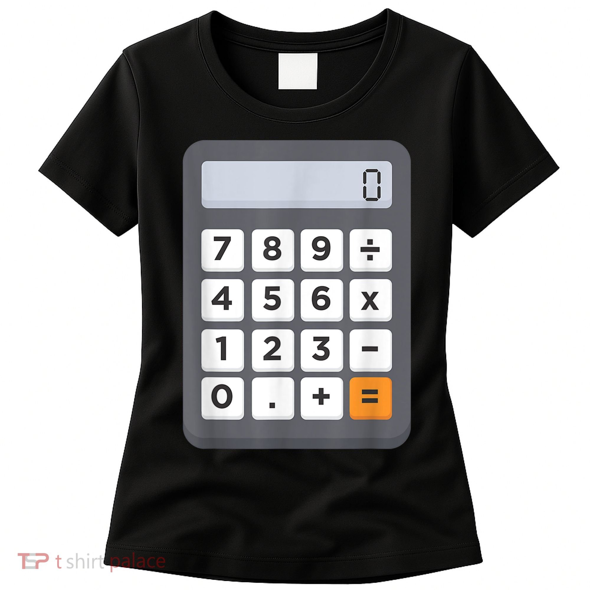 Funny Accountant Halloween Costume Outfit Math Calculator Women's T-Shirt