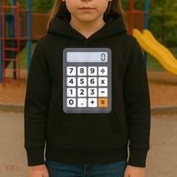Funny Accountant Halloween Costume Outfit Math Calculator Kids Hoodie thumb 3