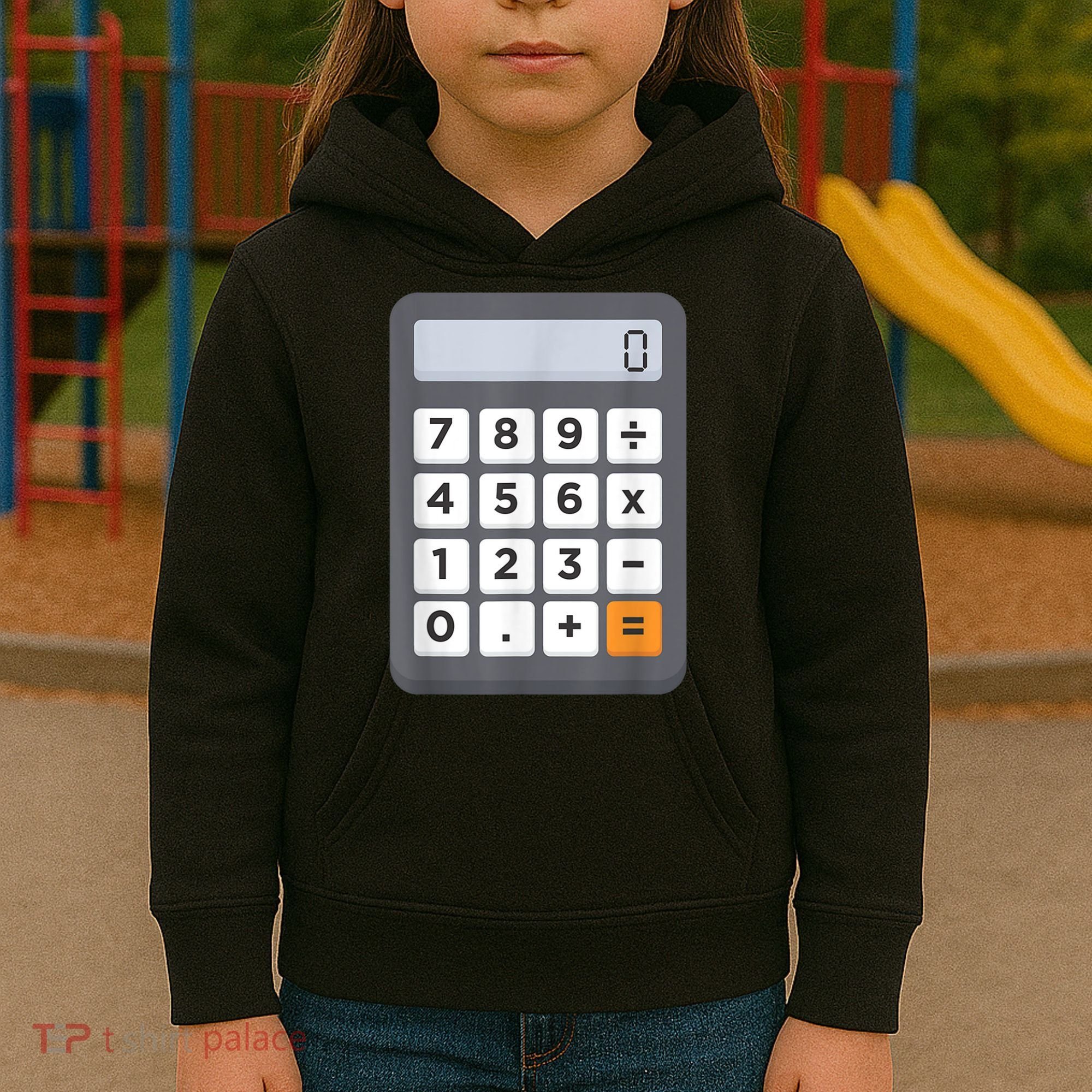 Funny Accountant Halloween Costume Outfit Math Calculator Kids Hoodie