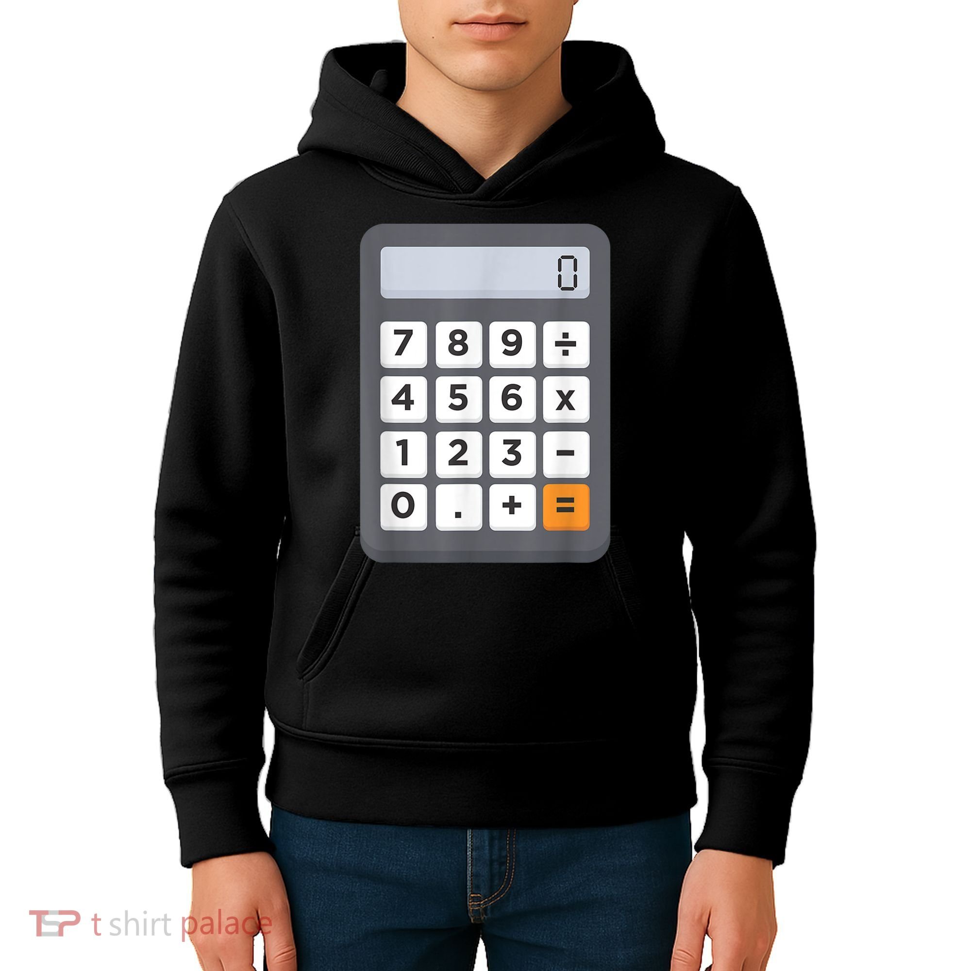 Funny Accountant Halloween Costume Outfit Math Calculator Kids Hoodie