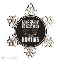 Fishing And Hunting Funny Fish Deer Hunter Gag Gift Gift Ornament thumb 0