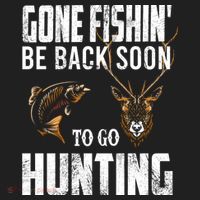 Fishing And Hunting Funny Fish Deer Hunter Gag Gift Gift Hat thumb 2