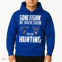 Fishing And Hunting Funny Fish Deer Hunter Gag Gift Gift Hoodie thumb 2