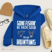 Fishing And Hunting Funny Fish Deer Hunter Gag Gift Gift Hoodie thumb 4