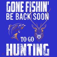 Fishing And Hunting Funny Fish Deer Hunter Gag Gift Gift Long Sleeve Shirt thumb 2