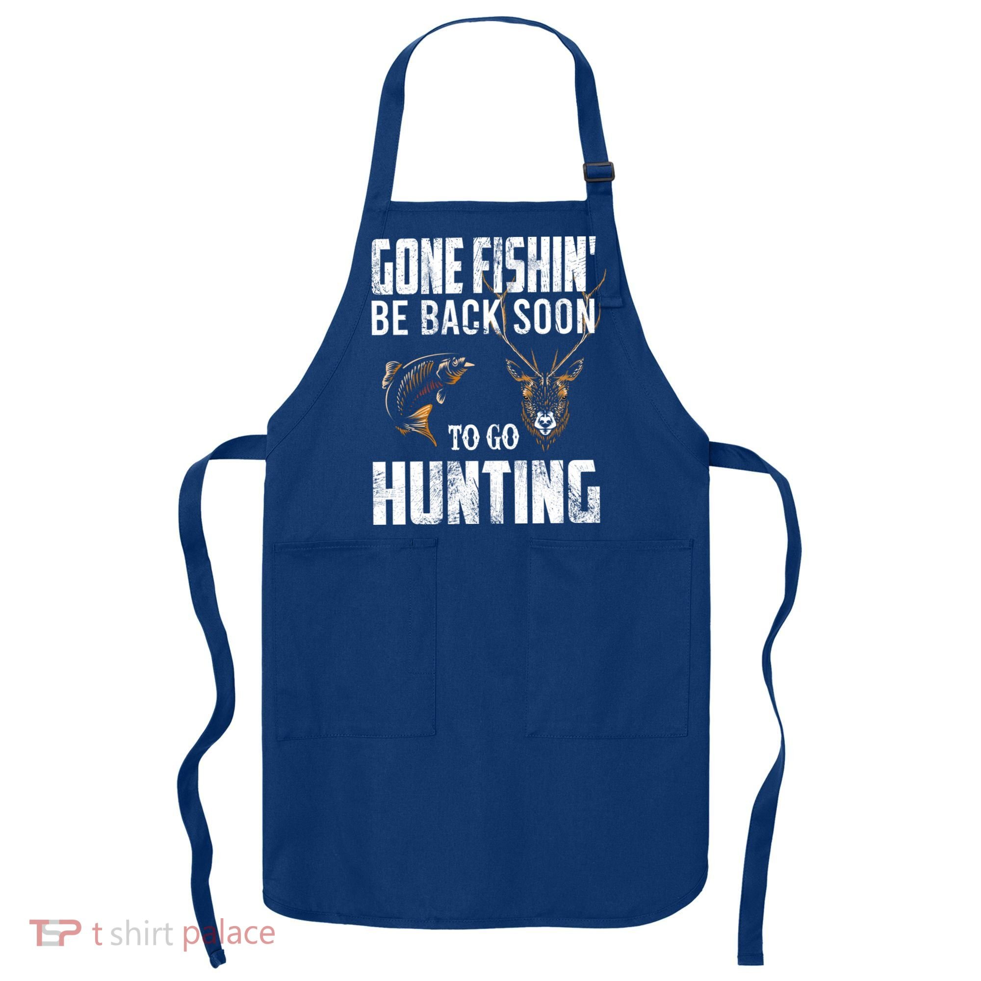Fishing And Hunting Funny Fish Deer Hunter Gag Gift Gift Apron