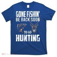 Fishing And Hunting Funny Fish Deer Hunter Gag Gift Gift T-Shirt thumb 0
