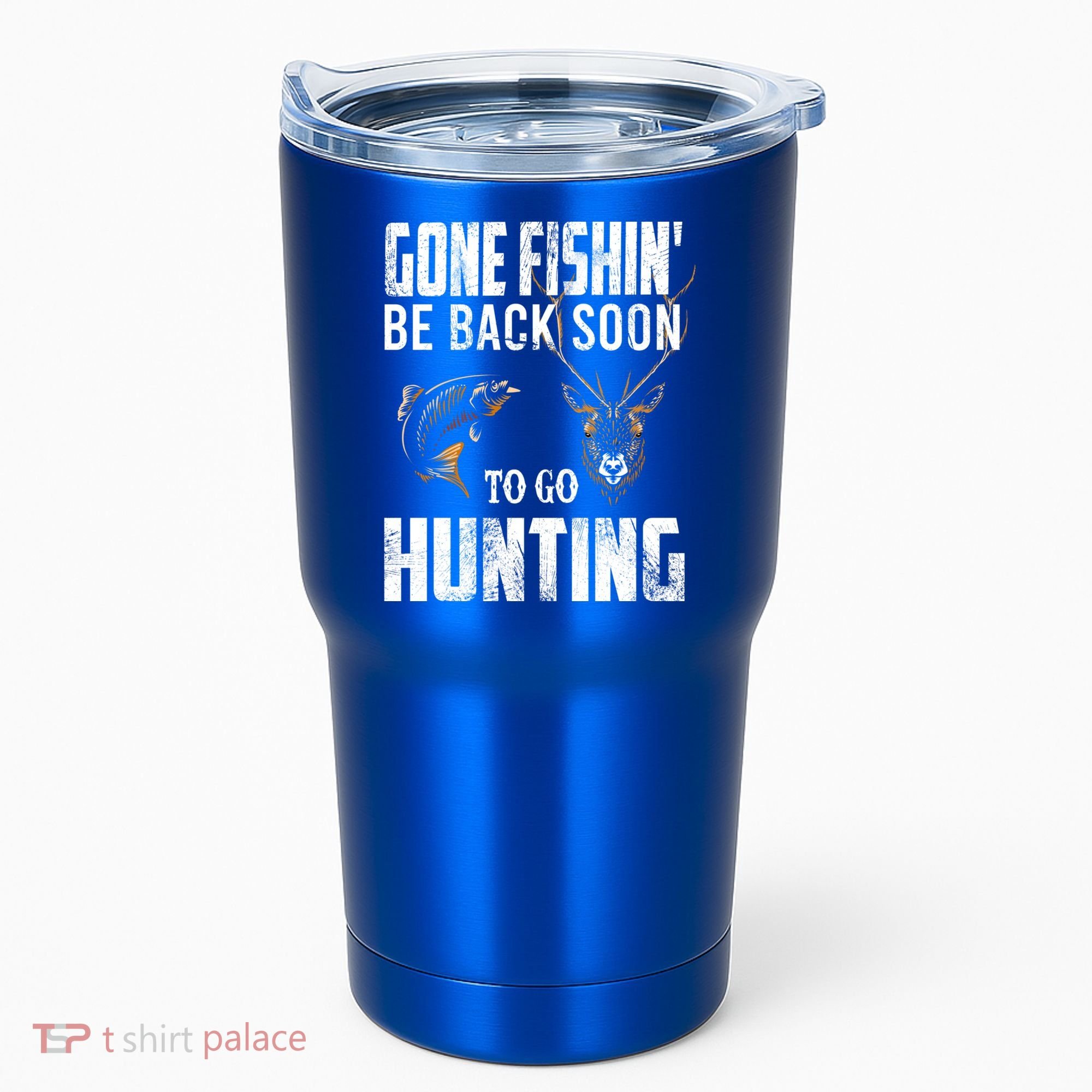Fishing And Hunting Funny Fish Deer Hunter Gag Gift Gift Tumbler