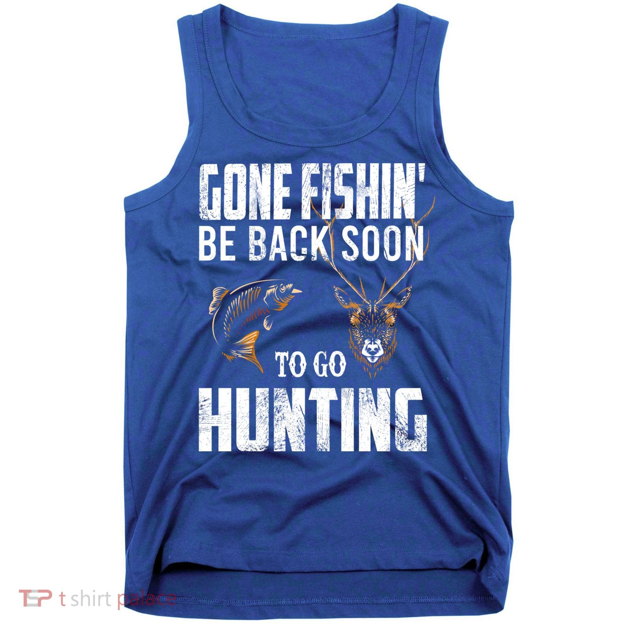Fishing And Hunting Funny Fish Deer Hunter Gag Gift Gift Tank Top