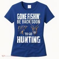 Fishing And Hunting Funny Fish Deer Hunter Gag Gift Gift Women's T-Shirt thumb 0