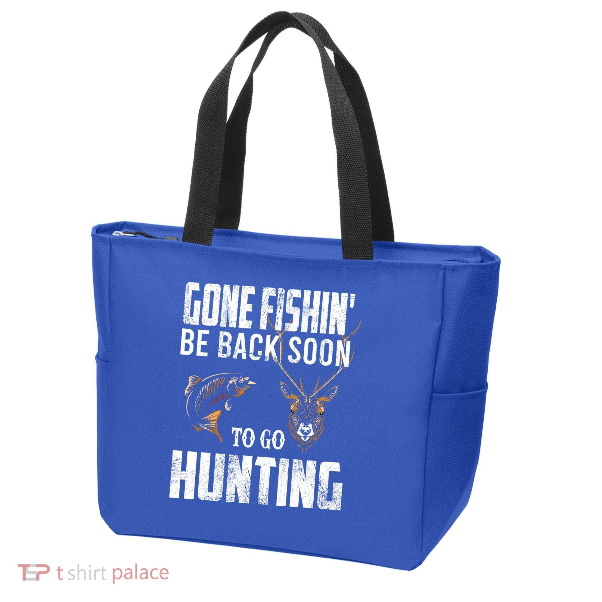 Fishing And Hunting Funny Fish Deer Hunter Gag Gift Gift Tote Bag