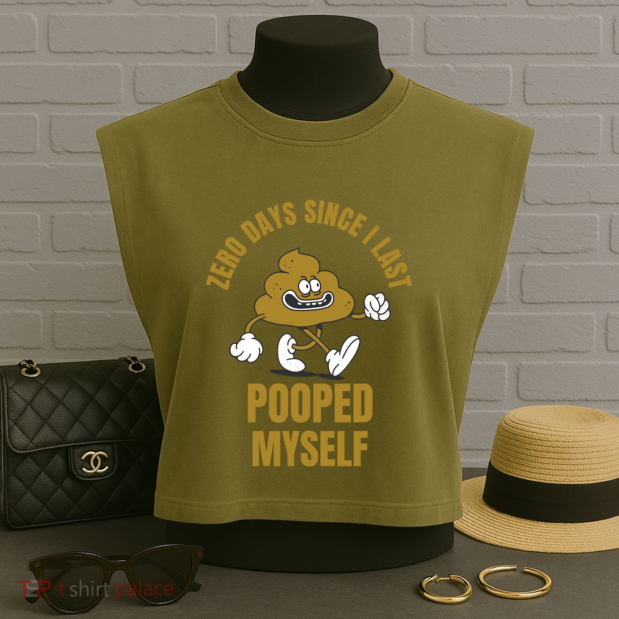 Funny Adult Humor Meme Garment-Dyed Women's Muscle Tee