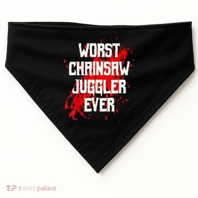 Funny Ampu Hand Arm Amputation Worst Chainsaw Juggler USA-Made Doggie Bandana