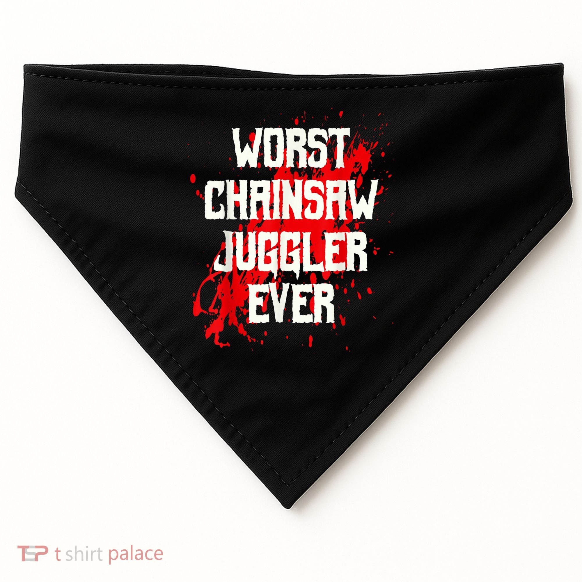Funny Ampu Hand Arm Amputation Worst Chainsaw Juggler USA-Made Doggie Bandana