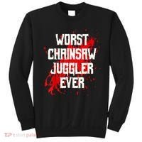 Funny Ampu Hand Arm Amputation Worst Chainsaw Juggler Sweatshirt thumb 0