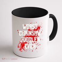 Funny Ampu Hand Arm Amputation Worst Chainsaw Juggler Coffee Mug thumb 1