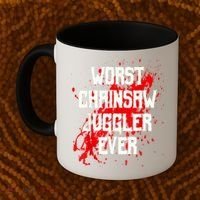 Funny Ampu Hand Arm Amputation Worst Chainsaw Juggler Coffee Mug thumb 2