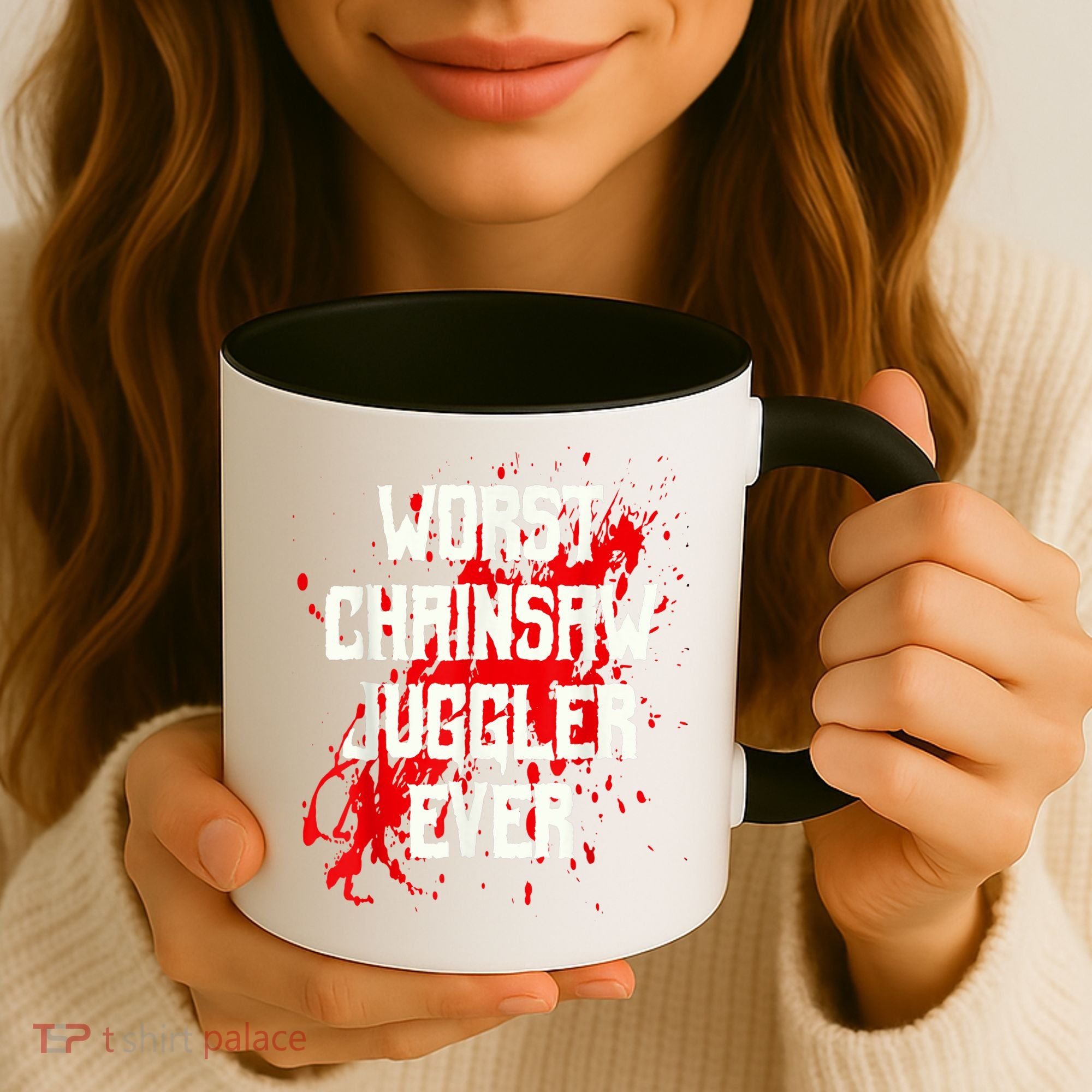 Funny Ampu Hand Arm Amputation Worst Chainsaw Juggler Coffee Mug
