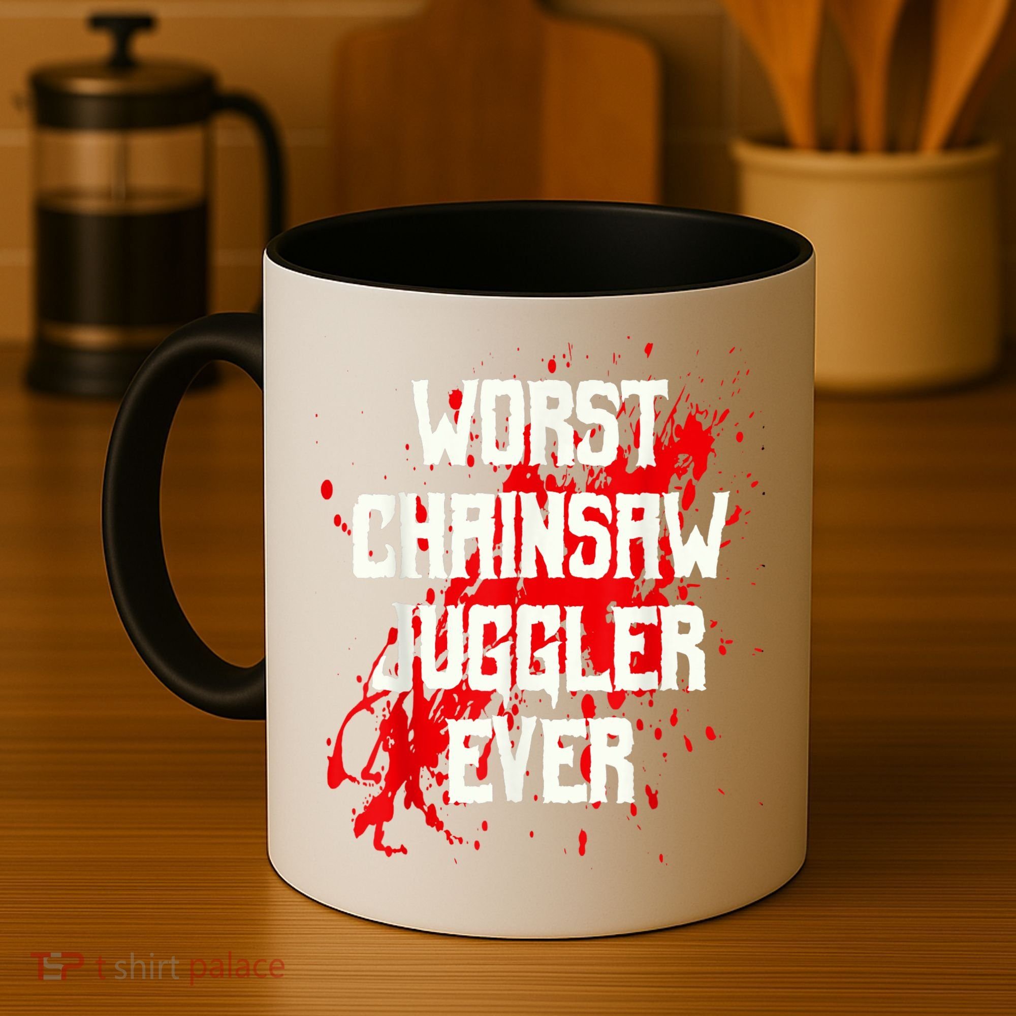 Funny Ampu Hand Arm Amputation Worst Chainsaw Juggler Coffee Mug