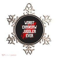 Funny Ampu Hand Arm Amputation Worst Chainsaw Juggler Ornament thumb 0